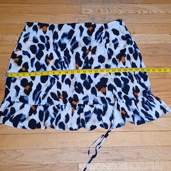 SHEIN Unity Leopard Print Ruched Drawstring Mini Skirt - Picture 9 of 16